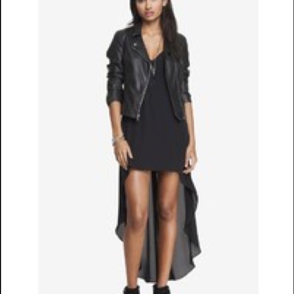 Express Hi low cut out dress